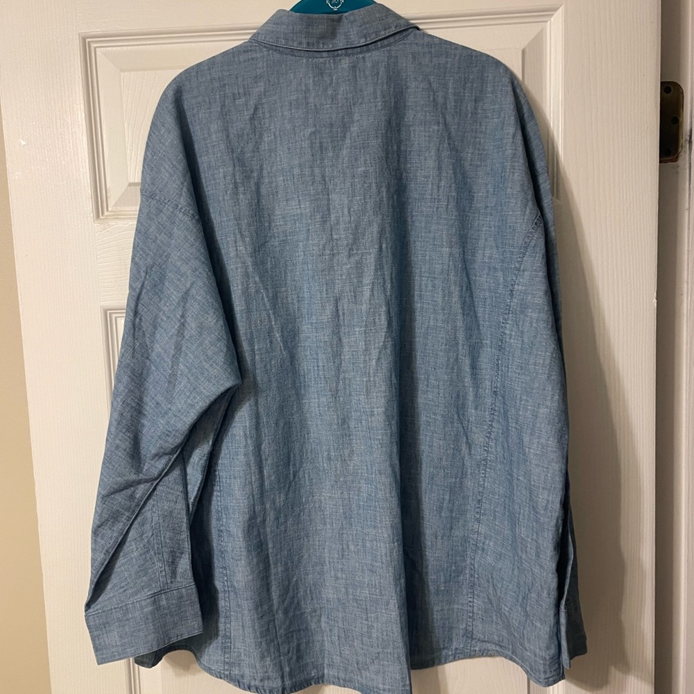 Vineyard Vines Chambray cloud Blue Button Down Sh… - image 8